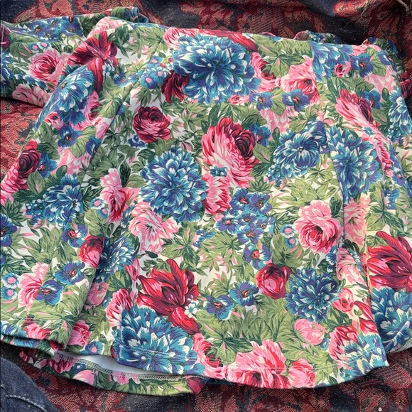 RVCA Floral Mini Dress - Blue, Pink, Green - Picture 2 of 4